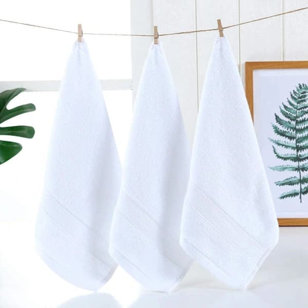 Premium Washcloth Set, Pure Cotton Soft and Thick Square Towel 3-pack