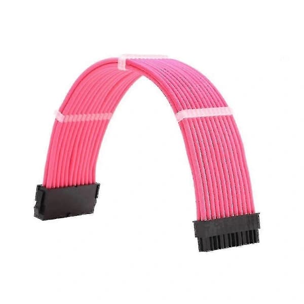 [PL] 1 set PSU-förlängningskabelkit, 30 cm ATX 24-pin, PCI-e 8-pin, CPU 8-pin strömförsörjning, sleeved kabel med kammar