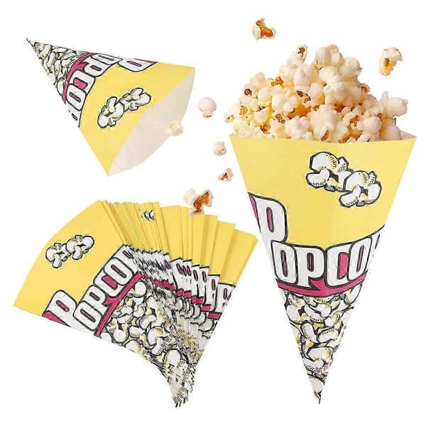 100X popcorn-pussit paperipussit mantelit Popcorn