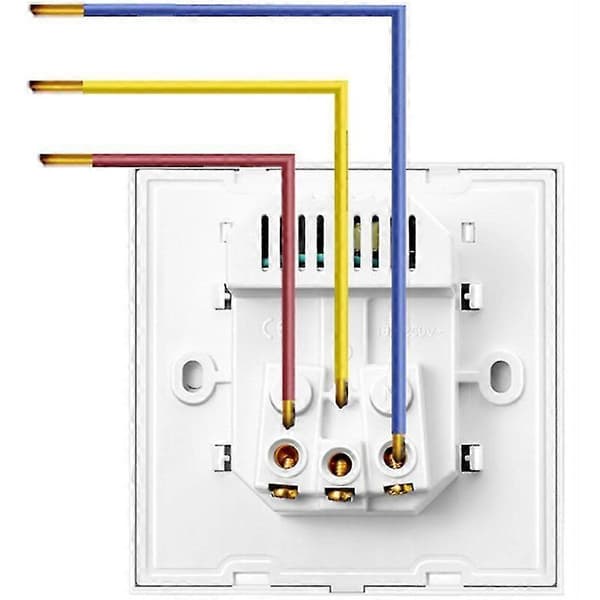 Europeisk 230V 16A stikkontakt + 2 x 5V 2.1A USB-lader, glasspanel, hvit fransk plugg