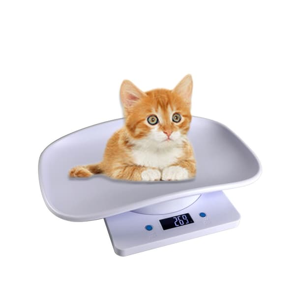 Digital Pet Scale - 15 kg Capacity with LCD Screen, Accurate Weighing for Small Animals, Compatible with Veterinary Clinics