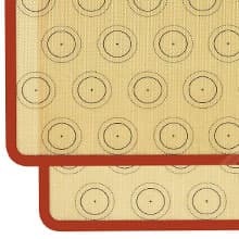 Bageglans: Perfekt til Macarons Silikone Bagemåtter, Non-Stick, Professionel Kvalitet, Temperaturbestandig, Jævn Varmefordeling, Nem