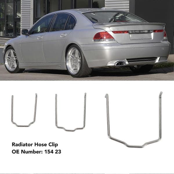 3 stk. kølerslangeklemme 154 23 Robust pålidelig intercoolerslange rørholderklemmer til E39 E38 E60 E90 745Li X5 E46 325i 328i