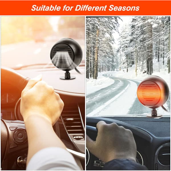 180W 12V Windshield Fan Plug-in Anti-Fog Car Fan Windshield