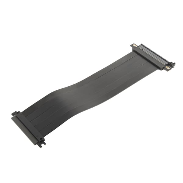 PCIE 4.0 X16 Extremely Flexible 180 Degree High-Speed GPU Extension Cable Riser for RX6900XT RX6800XT RTX3090ti Black 30cm/11.81in