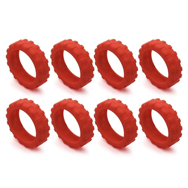 8 kpl/setti Matkatavaroiden pyörän suojukset Matkalaukun pyörät Suoja Punainen Red 8Pcs-8Pcs