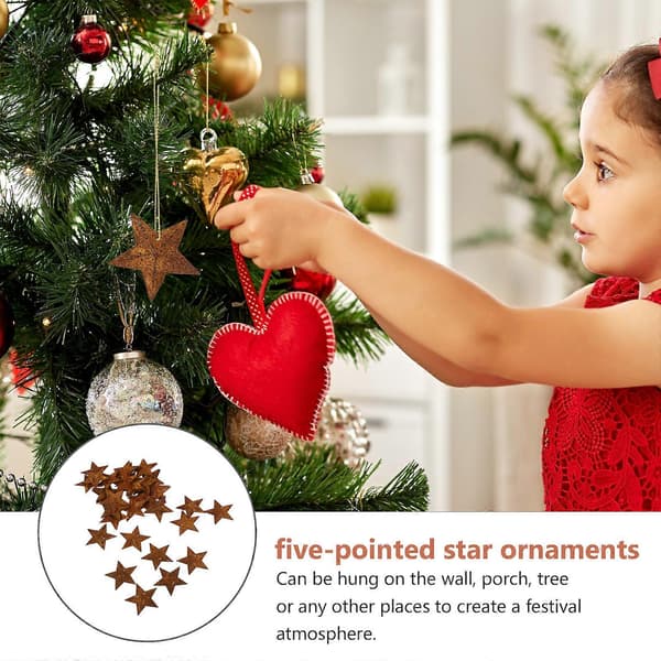 150 pcs Metal Five-Pointed Star Pendant DIY Hanging Rusty Pentagram Pendant