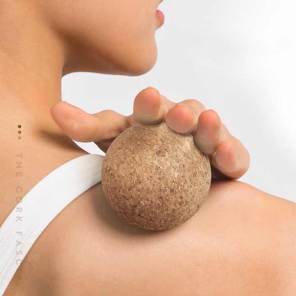 8 stk 61 mm kork yoga massagebolde | Massagebold sæt | Ideel til ryg- og muskelmassage | Holdbar triggerpunktbold |