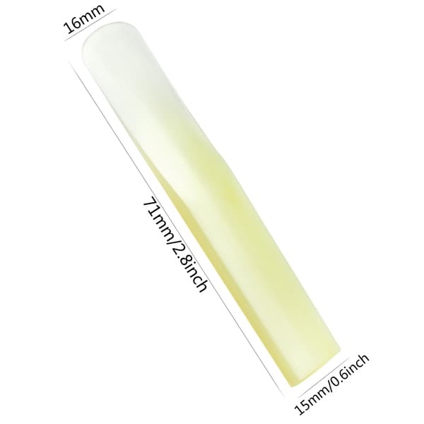 3-pak harpiks rør altsaxofonrør - hårdhed 1.5, 2.0, 2.5 altsaxrør 2 2