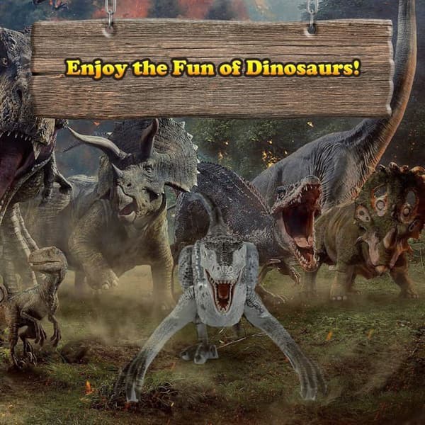 Fjernstyrt dinosaurleke Radiostyrt robotdinosaur med kontroll Gave til barn Gutter 3 4 5 6+ år