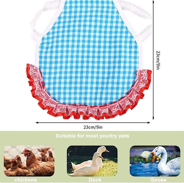 5-pack kycklingsadel förkläde, vattentätt kycklingsadel förkläde med elastiska kycklingjackremmar kycklingförkläde vingryggskydd tryck fjäderskydd