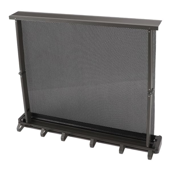 Retractable Clothes Drying Rack with Template Wall Mounted Mesh Breathable Platform Aluminum Laundry Rack for Patio Bathroom Gray