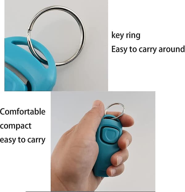 Dog Clicker. Training Clicker Dog Whistle Clicker 2 In 1 Training Tool White [DB]