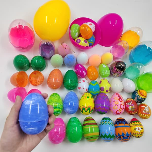 Påskeegg med Klemmeleker i Egg, Stressavlastende Squishy Leker for Barn Voksne 24pcs Eggs