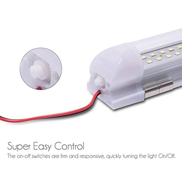 Interior LED Light Bar 350LM 12V‑86V 5W Energy Saving PC Aluminum Alloy for Trailer Boat Van