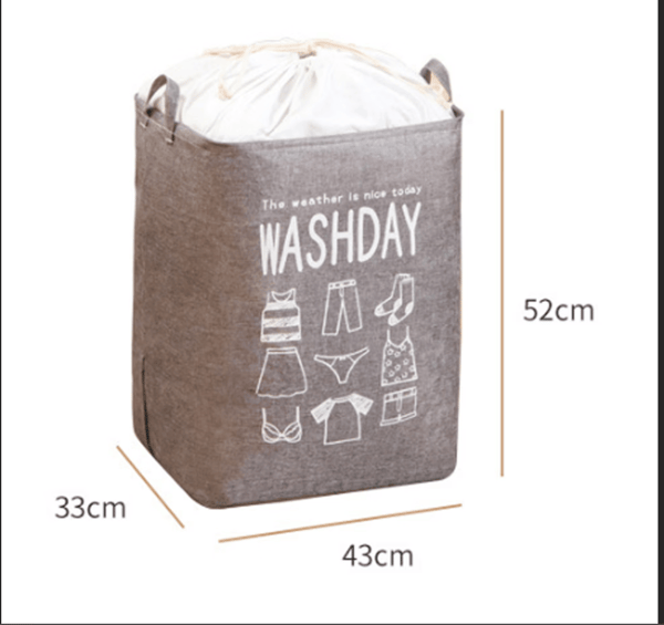 Large Laundry Hamper, 75L Foldable Laundry Basket, Zipper