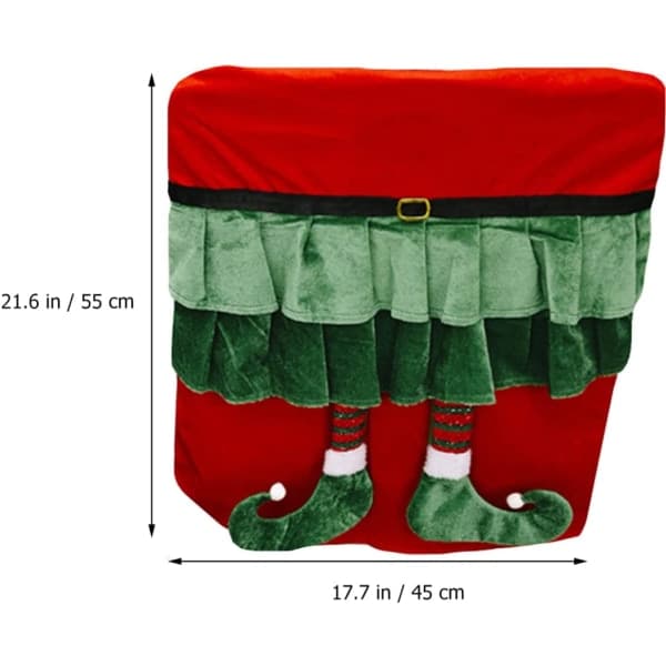 3 stk juledekorasjon baksete Santa stoltrekk