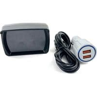Head-up display med digital GPS-hastighedsmåler egnet til biler, el-scootere og el-cykler