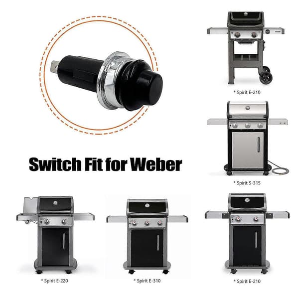 Weber Genesis II Electronic Igniter Push Button/Switch (7642/7643 Compatible)