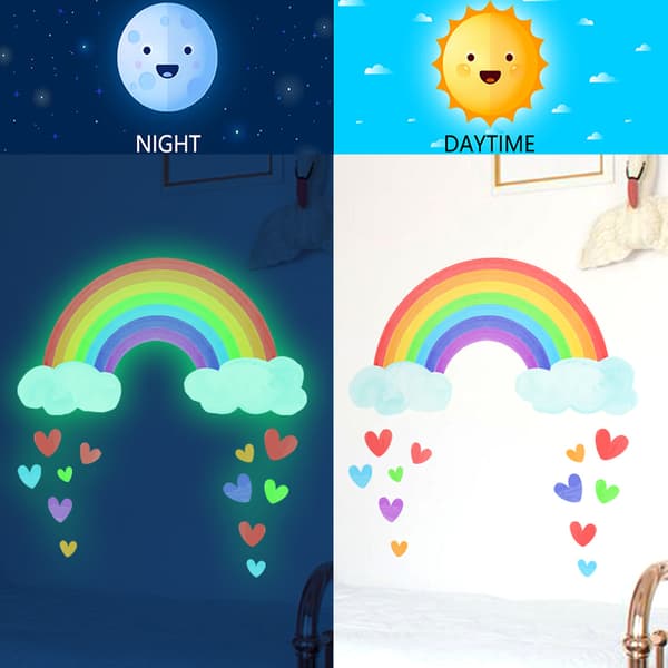 Rainbow Wall Decorative Wallpaper Self-Adhesive Wholesale Cartoon