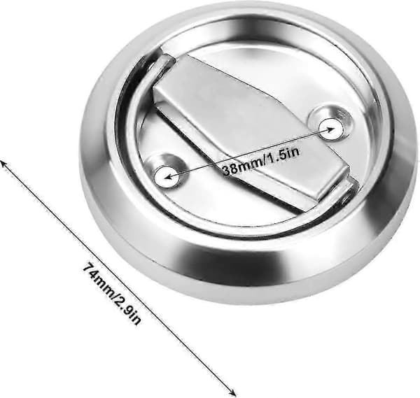 Door Handle, Invisible Stainless Steel Door Lock