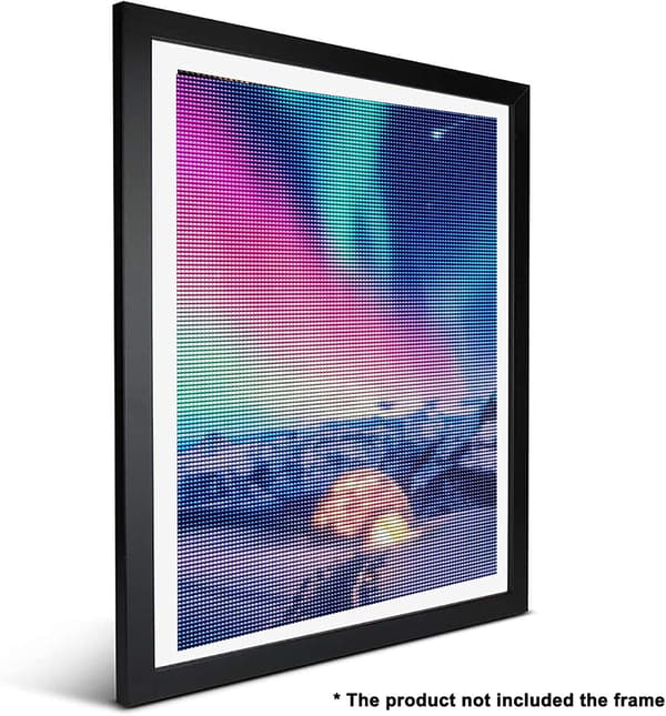 5D DIY Mosaikk Diamantmaleri Kit, Maleri med Diamantkunst Snø