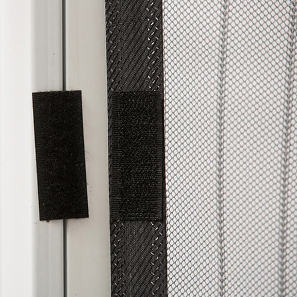 Magic Mesh Magnet insektnett for dør svart - Ekstra sterk magnet