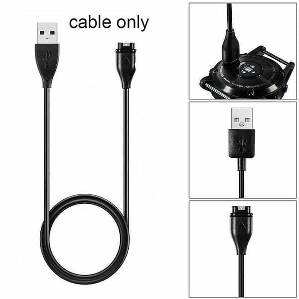 USB-oplader til Garmin Swim 2/Instinct Tide/Instinct Tactical [DB] Som vist As shown