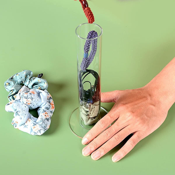 2 st Akryl Scrunchie Hållare Organizer? Hårband Displayställ, Organizer för Armband Bangle Klockor