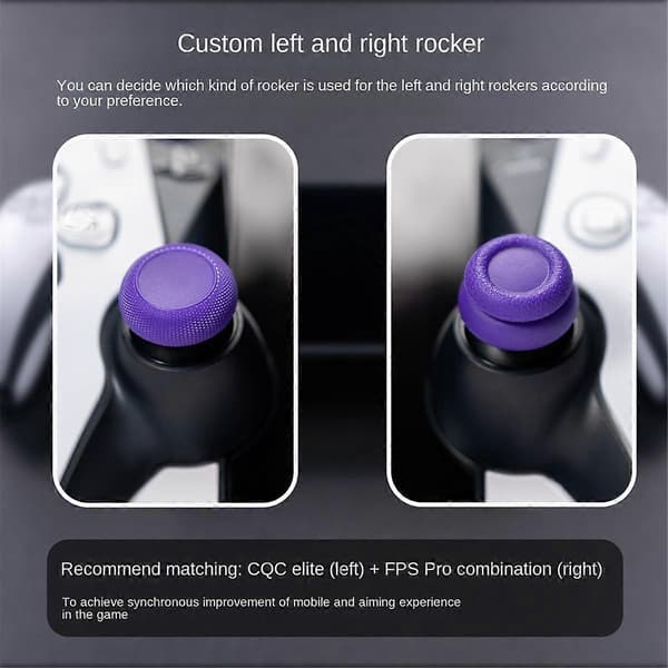 Thumb Grip Set Joystick Cover Thumbstick Protector for Portal White