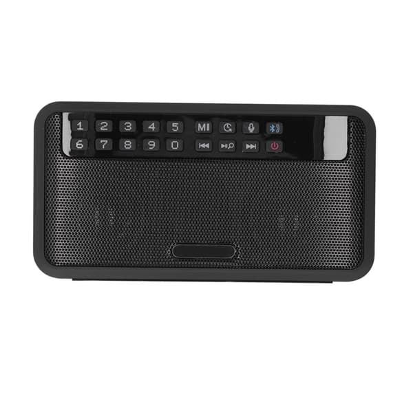 E500 Wireless Portable Bluetooth Speakers with AUX/Memory Card and Flashlight, Black