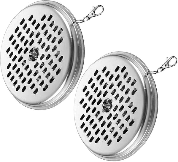 2 st Myggspiralhållare, Metall Sandelträshållare