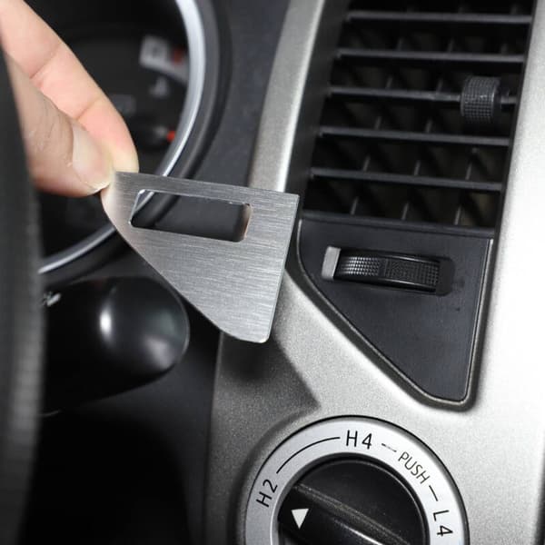 For 2011-2014 Car Central Control Aluminum Alloy Air Outlet Knob Interior Accessories Silver Style