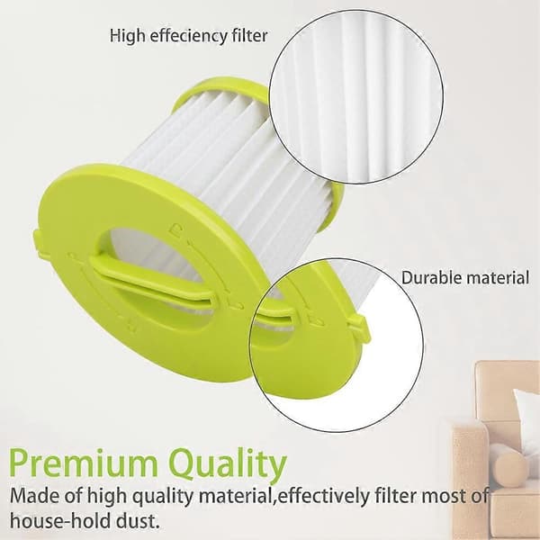 5 stk. vaskbare erstatningsfiltre for Ryobi 18V ONE+ PERFORMANCE HÅNDSTØVSUGER PCL704K, PCL705K, PCL705B, PCL700