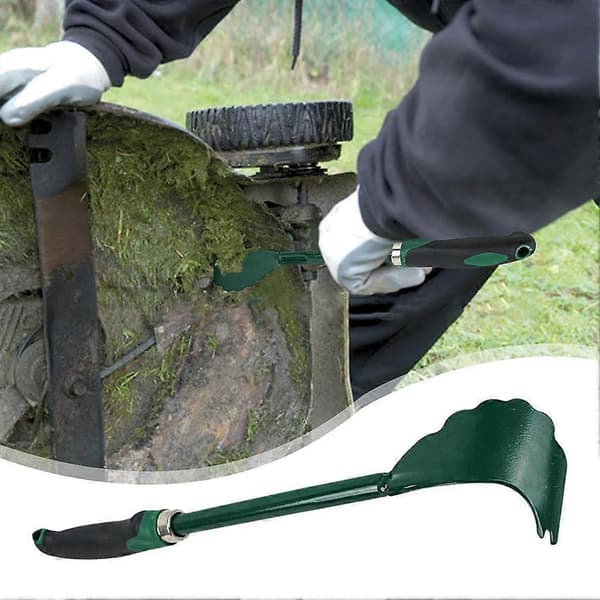 Mower Deck Scraper with Ergonomic Long Handle Lawn Mower Maintenance Cleaning Tool for Gardening Green Grön