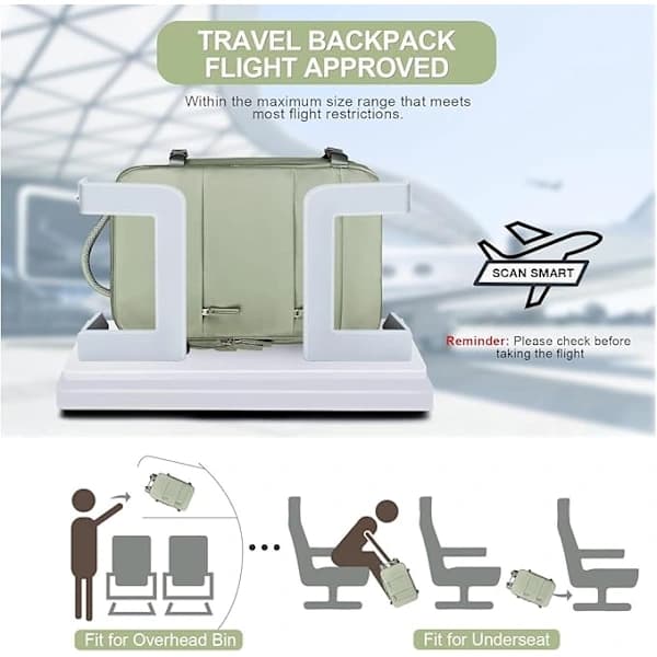Airplane Backpack, Cabin Backpack, Laptop Backpack for Air Travel, School Backpack, Bag for Men and Women. (Black)