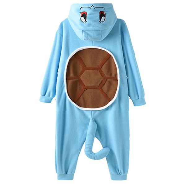 Squirtle Onesie Pyjamas til Efterår Vinter Bløde Komfortable Åndbare Tøj til Børn Teenagere Voksne 110