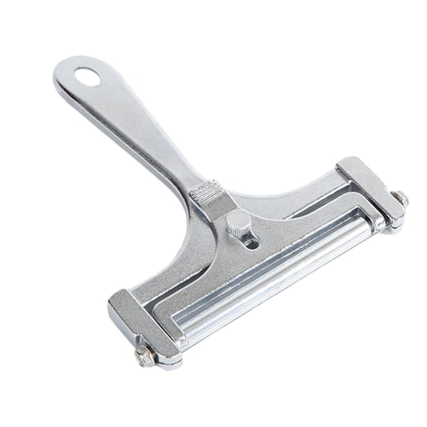 Handheld Cheese Slicer with Adjustable Thickness Heavy Duty Cheese Block Cutter for Semi-Hard Cheese Silver Silver