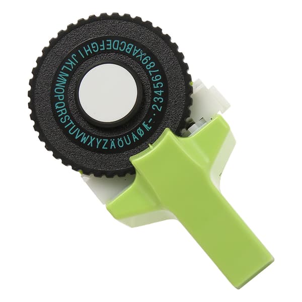 Embossing Label Maker Green Easy Use Ergonomic Design Portable Label Embosser with Tape for Crafts DIY