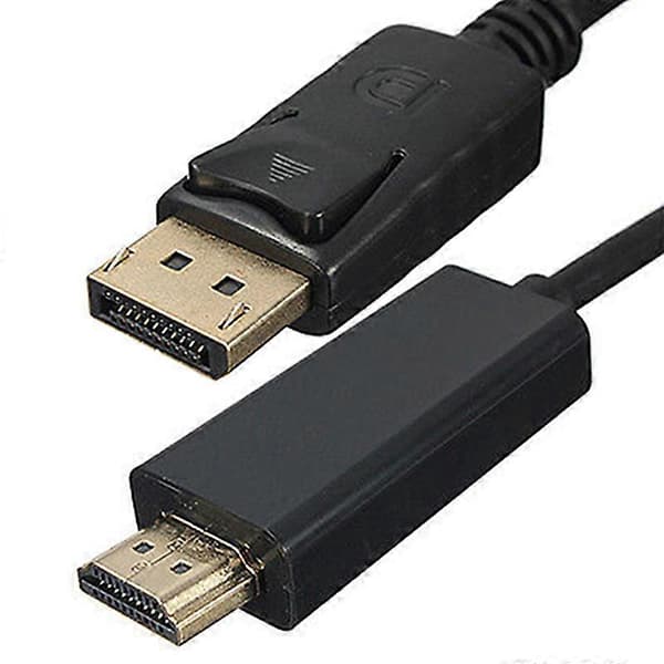 1,8 m Hög Klarhet 1080P Display Port DP Hane till HDMI-kompatibel Hane AV-Kabeladapter för PC Laptop