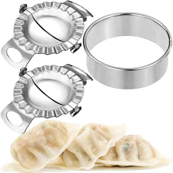 Dumpling Maker i rustfrit stål, køkkenmaskine Moule a Ch