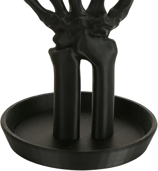 skjelett-hånd-ringholder 3D-printet oppbevaring for småting -