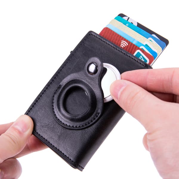 Herrplånbok Anti-scratch Slitstark Läder Bifold Pengar