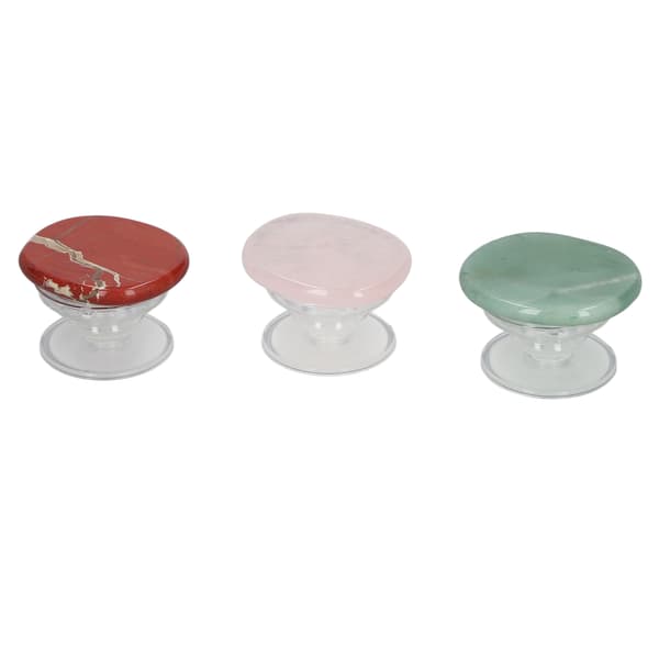 3 stk. stenmobilgreb, glattere, pladsbesparende, lyse farver, mobilgrebsholder til julegaver