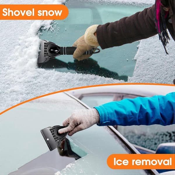 Ice Scraper for Car Windshield, Non-Scratch Car Ice Scraper, Easy to Remove Ice