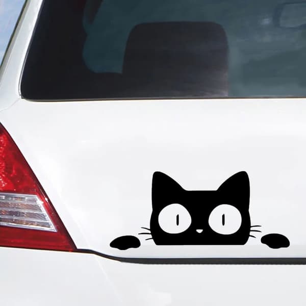 1 Vattentäta Bilstickers med Katter och Djurmönster