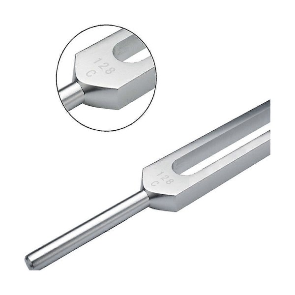 128 Hz Stämgaffel med Vikt - Akustisk Stämgaffel för Terapi 128 Hz Akustisk Glidgaffel