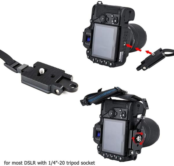 DSLR-kamerastropp (med Arca-type plate)