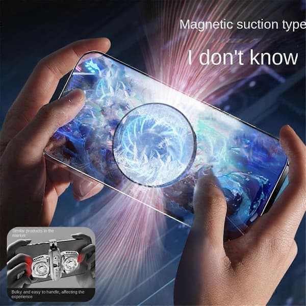 Magnetic Mobile Radiator Phone Cooler Silent Semiconductor Cooling Fan Cooler for Tablet/Phone Cooler Black