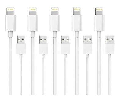 5-pak 1M Lightning-oplader til iPhone 14/13/12/11/Xs/Max/X/8/7/6